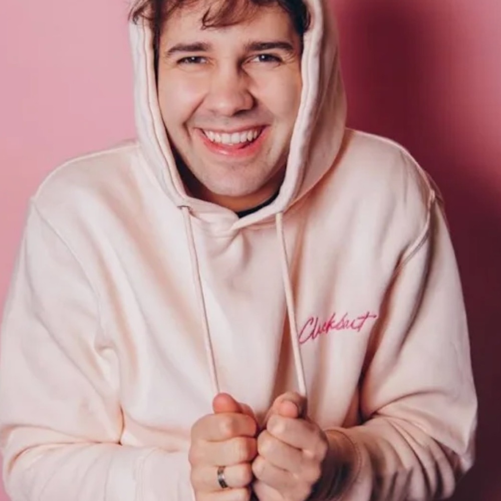 David Dobrik Clickbait Pink Hoodie